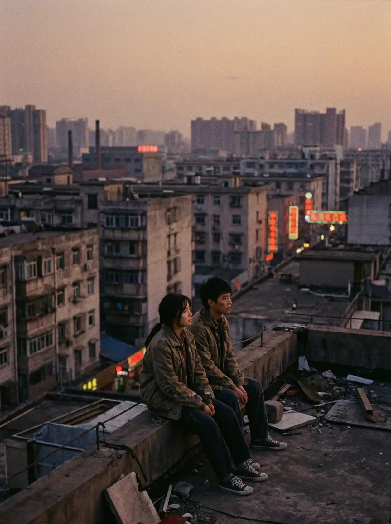 《天台上的人》海报 - 国产自拍