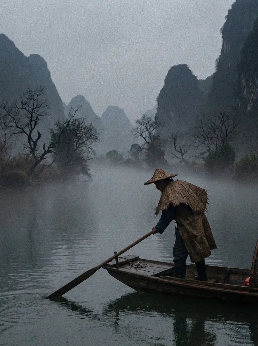 《江上渔歌》海报 - 国产自拍